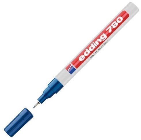 Edding Marker olejowy 780 NIEBIESKI (końcówka okrągła w oprawce metalowej 0.8 mm) 4954
