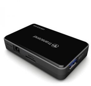 Transcend Hub USB Transcend TS-HUB3K 4 USB 3.0 z zasilaczem czarny
