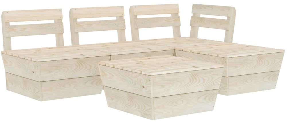 vidaXL 5-cz. zestaw mebli z palet do ogrodu, impregnowany świerk 3063714