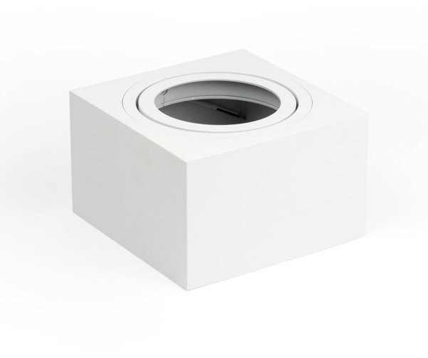 OxyLED Oprawa sufitowa spot kostka natynkowa CROSTI SASARI SQ 95 L biały szer. 16cm - biały Kwadrat L AR141495S