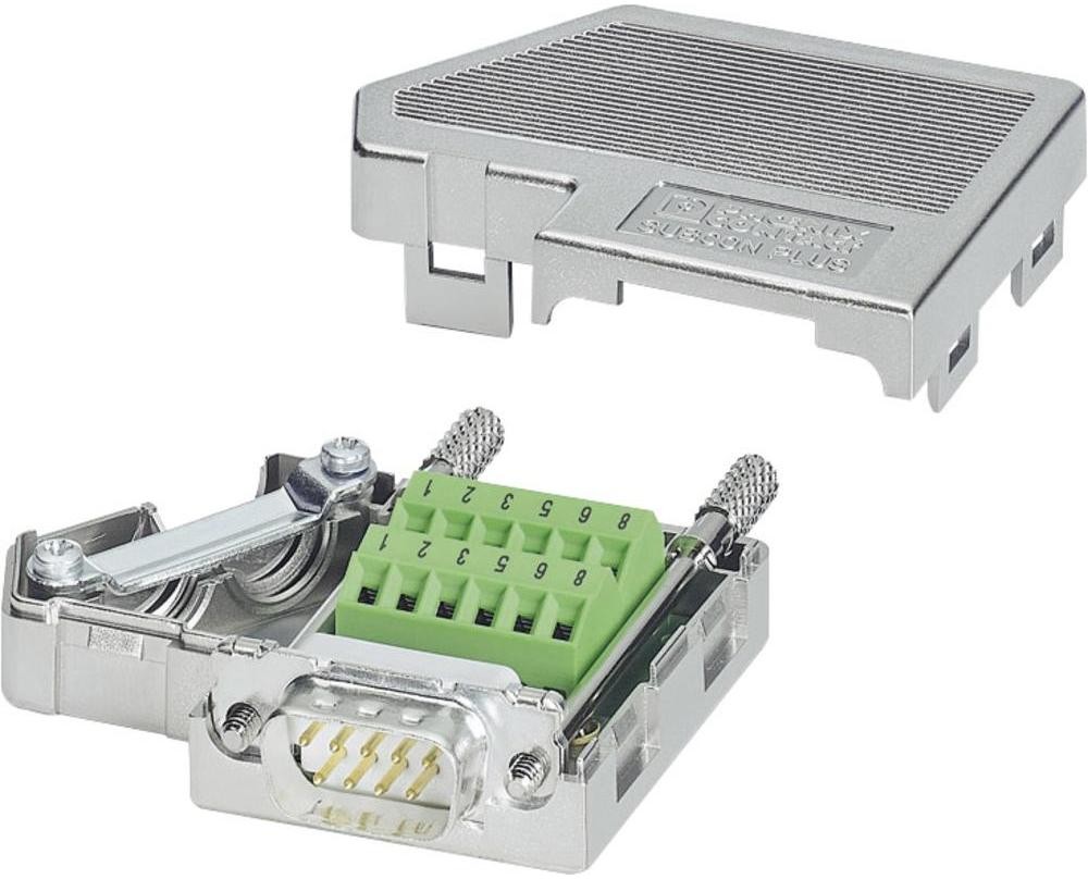 Phoenix Contact Złącze męskie D-SUB 180 ° Ilość PIN 9 Śrubowe Phoenix Contact SUBCON-PLUS M1 1 szt SUBCON-PLUS M1