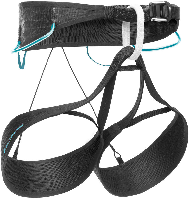 Black Diamond Airnet Uprząż Kobiety, black-aqua verde M 2021 Uprzęże biodrowe BD6511089139MD_1