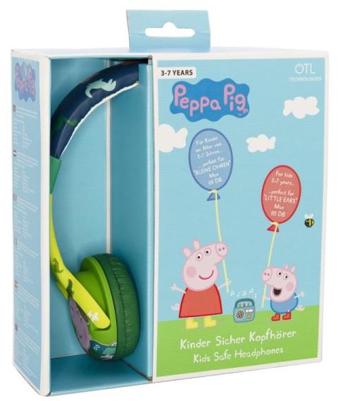 GLOBIX Słuchawki dla dzieci Peppa Pig George i dinozaury OTL PP0697D