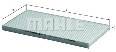 Knecht Filtr, wentylacja przestrzeni pasażerskiej LA 35