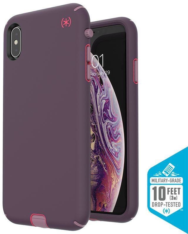 Speck Brak Presidio Sport - Etui iPhone Xs Max (Vintage Purple/Pitaya Pink/Cattleya Pink) 117115-7576