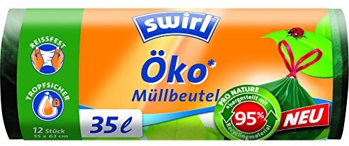 Swirl worek Oeko kosz na śmieci z taśmą do zamykania 35 L, 1er Pack (1 X 12 sztuk) 2049657