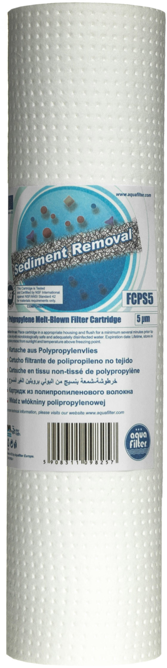AquaFilter FCPS5 Wkład Piankowy Polipropylenowy