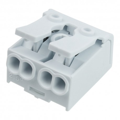 DEGSON Kostka Elektryczna z Dźwignią Szybkozłączka 2x0.75-2.5mm2 450V VDE DGN 3756 DG238-10.0-02P-19-03