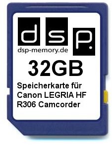 Canon DSP Memory z-4051557344105 32 GB karta pamięci do Legria HF R306 Camcorder 4051557344105