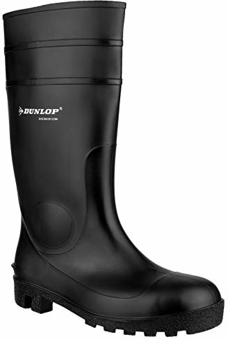 Dunlop Protective Footwear Protomastor S5 142PP kalosze z półcholewką dla dorosłych, uniseks, ze stalowym podnoskiem, 43 EU, czarny (czarny(Zwart) 00) 142PP.43