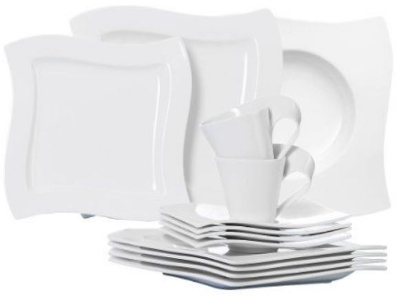 Villeroy & Boch New Wave 30el. - serwis kawowy, porcelana, V&B 1025258775