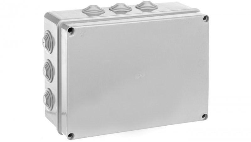 elettrocanali Puszka natynkowa z pokrywą i śrubami seria 400 IP55 300x220x120 EC400C8 EC400C8