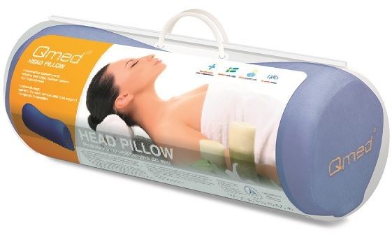 Qmed Odciążająca poduszka rehabilitacyjna do spania z pamięcią - wałek (head pillow)