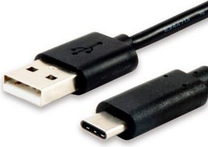 Equip Kabel USB USB-A USB-C 1m czarny 12888107 12888107
