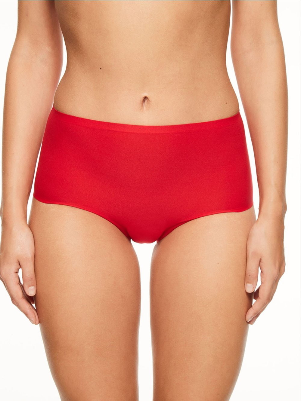 Chantelle Damskie figi z wysokim stanem SoftStretch, czerwony