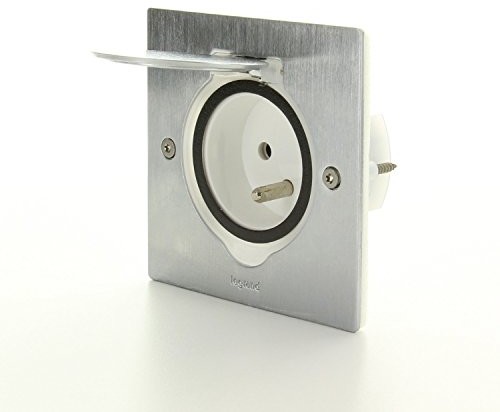 ViolaDirekt GmbH Legrand Celiane leg92110 Kit dno gniazdko elektryczne, wystarczy, ze stali nierdzewnej, IP44 (gniazdko francuski) LEG92110