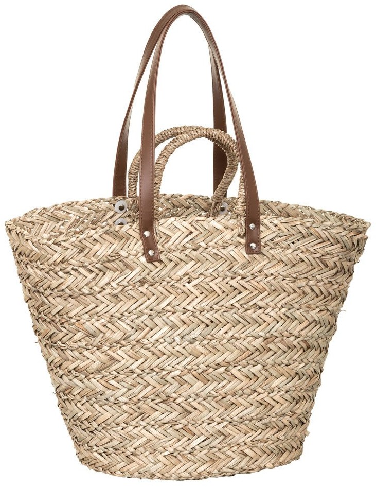5five Simple Smart Torba damska na zakupy z uchwytami SHOPPING trawa morska B07R8R29J8