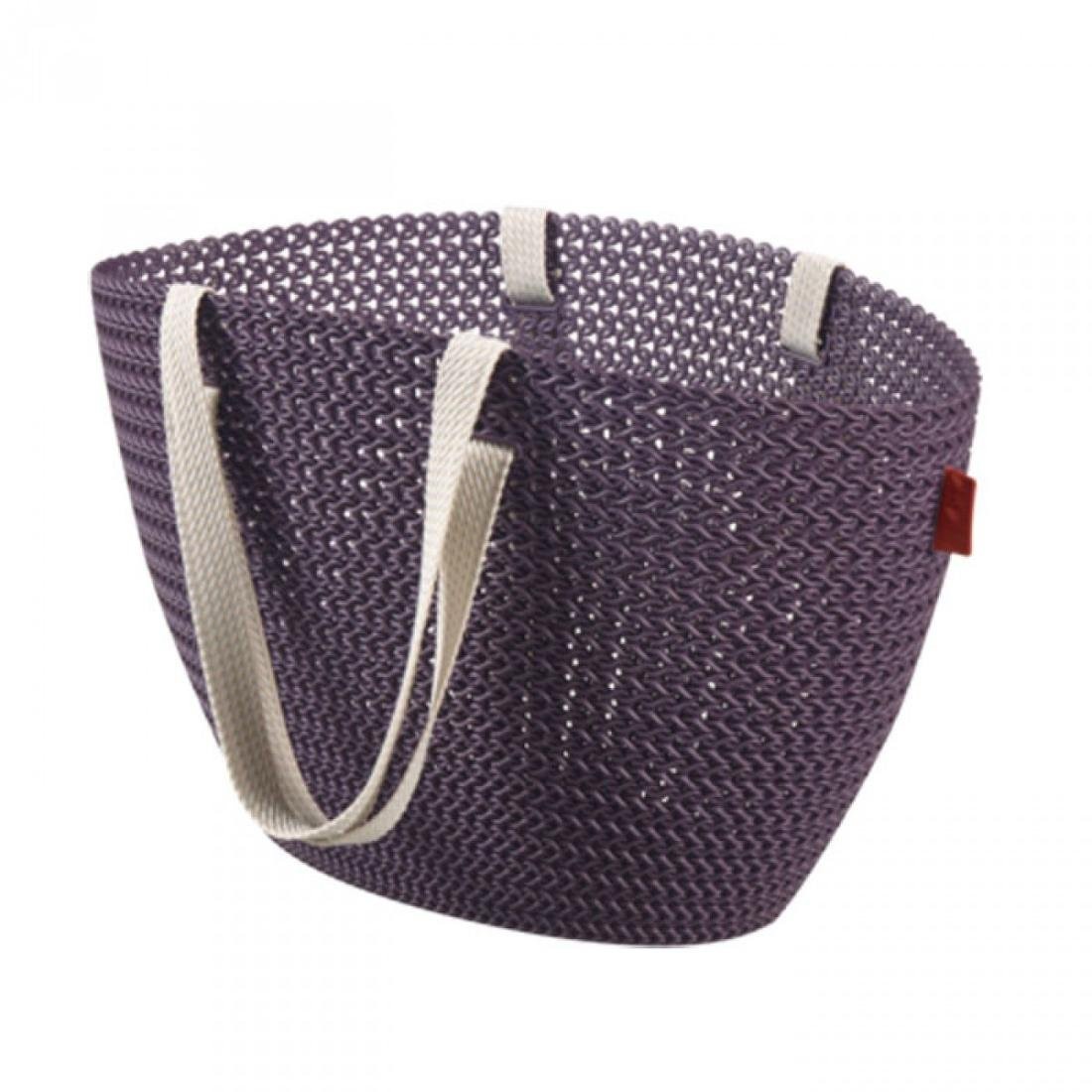 Curver Koszyk na zakupy CURVER Emily Knit, fioletowy, 50x24x30 cm