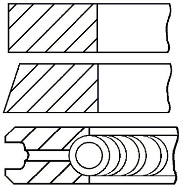 GOETZE Zestaw pierścieni tłokowych GOETZE 08-138400-00