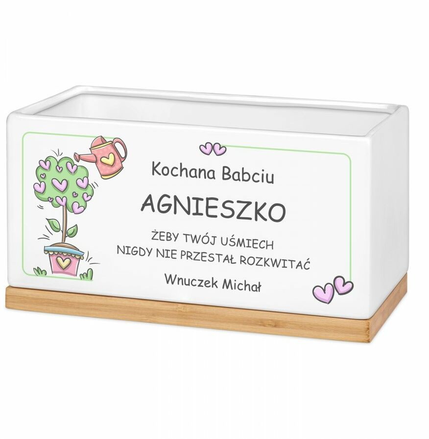 Blumfeldt Murrano osłonka ceramiczna z nadrukiem dla babci PDC1-004