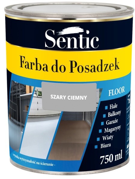 Sentic Farba do posadzek ciemnoszara 750 ml SFPO750SZRC