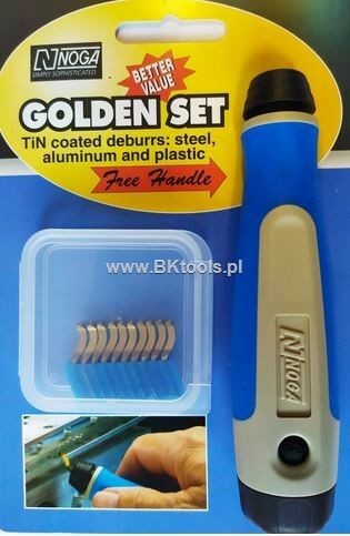 Noga KOMPLET ZESTAW OSTRZY Z RĘKOJEŚCIĄ N GOLDEN SET NG8402