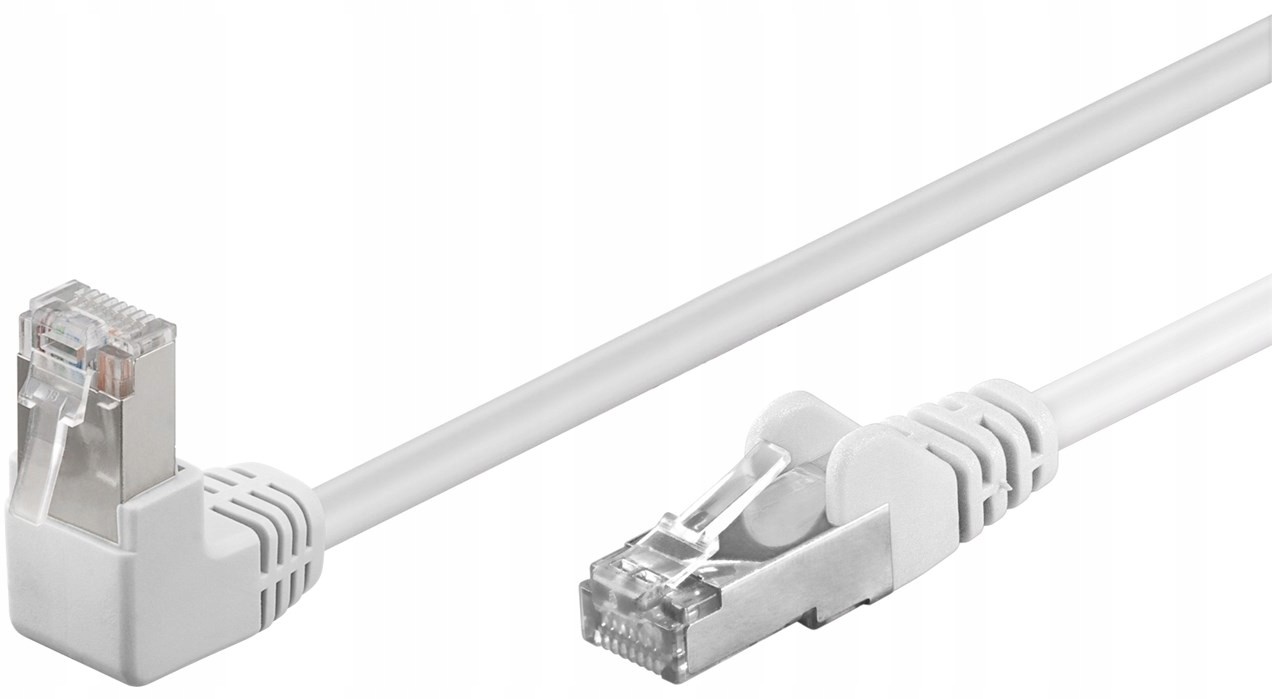 Kabel Lan Patchcord Cat 5E F/utp 1x90 Biały 0,5m