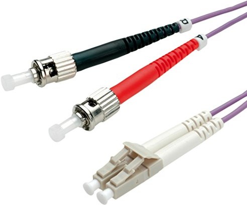 Value 50/125m OM4 LC/ST Fioletowy 1 m 21998771
