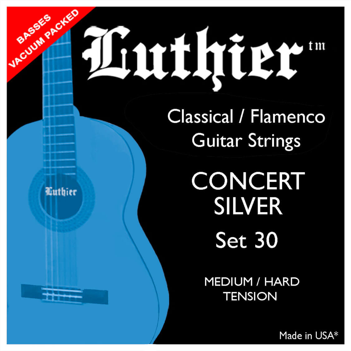 Luthier Strings 30 Concert Silver Struny do Gitary Klasycznej Gratis Prezent od Kup Instrument! 30