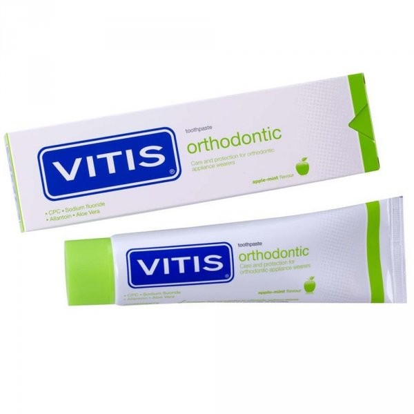 Dentaid VITIS Orthodontic - pasta do zębów dla osób noszących aparaty ortodontyczne 100ml