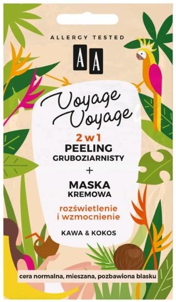 Oceanic Voyage Voyage 2w1 peeling gruboziarnisty +maska kremowa Kawa&Kokos 2x 5ml 58465-UNIW