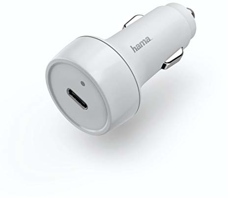 HAMA 00183278 ładowarka do urządzeń mobilnych, kolor biały ładowarka do urządzeń mobilnych (samochód, zapalniczka samochodowa, 9 V, 3 A, biała) 00183278