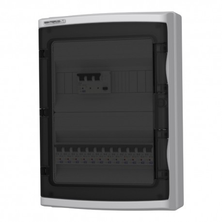 Doktorvolt Rozdzielnica modułowa HI-S/FI z wyłącznikiem róźnicowoprądowym / nadprądowym IP65 9122 DV-9122-HI