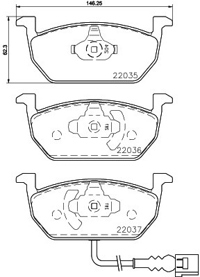 HELLA PAGID - Pagid GmbH) PAGID - Pagid GmbH) 8DB 355 021-951 8DB 355 021-951