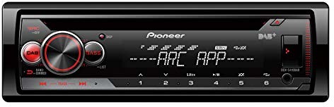 Pioneer DEH-S410DAB wielofunkcyjne radio samochodowe CD z DAB+, USB i AUX-IN oświetlenie RGB regulowane oddzielnie dla wyświetlacza i przycisków zdejmowany przód czarny DEH-S410DAB