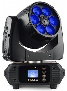 Beamz Głowa ruchoma WASH 6X 10W LED FUZE610Z 6x10W zoom 2-24 150.386