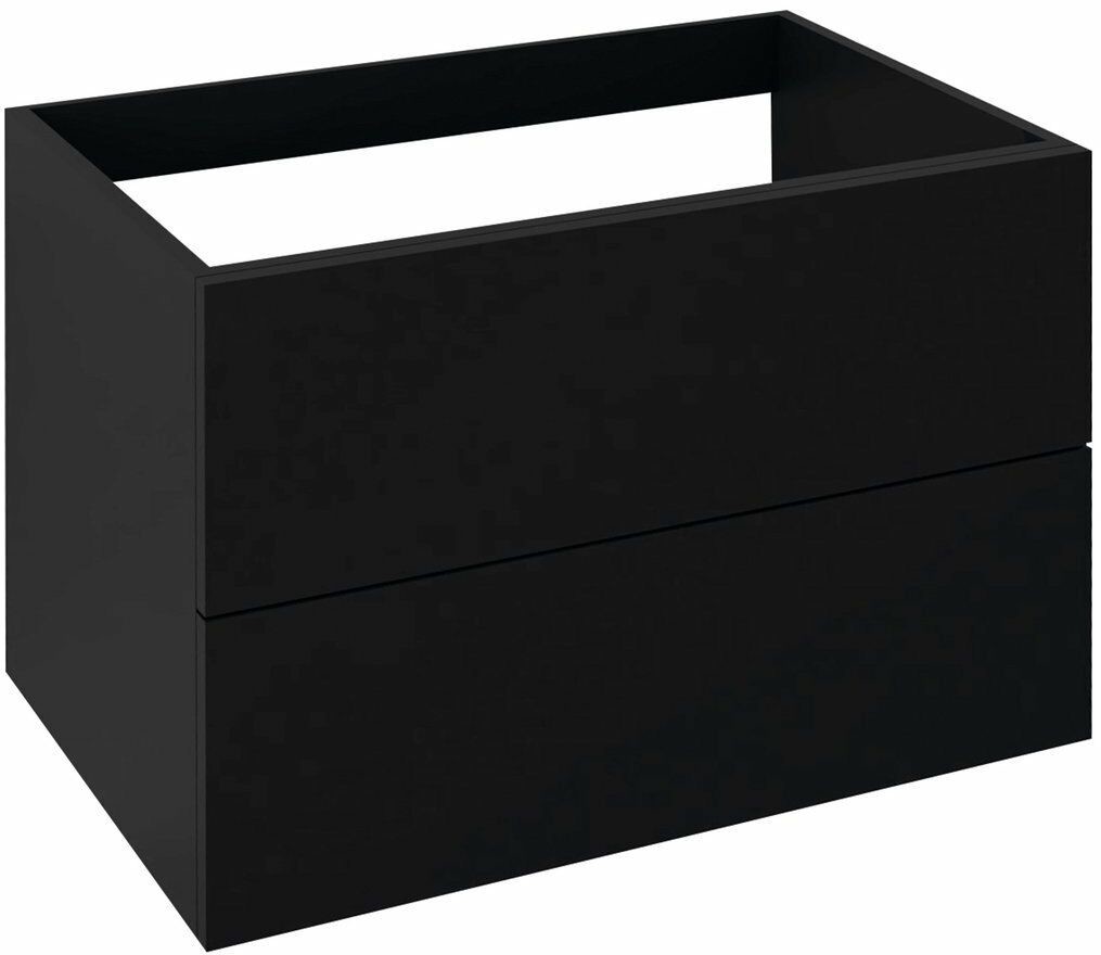 Sapho TREOS szafka z szufladami 75x53x50,5cm czarny mat TS076) TS075-3535