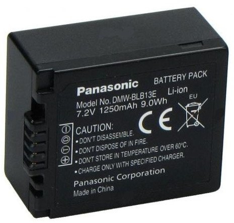 Panasonic Akumulator DMW-BLB13E9, 7.2 V, 1250 mAh
