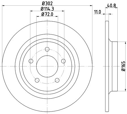 HELLA PAGID Tarcza hamulcowa PAGID 8DD355112-901