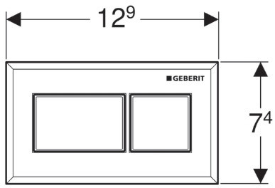 Geberit Sigma Przycisk spłukujący pneumatyczny chrom błyszczący 116.052.21.1