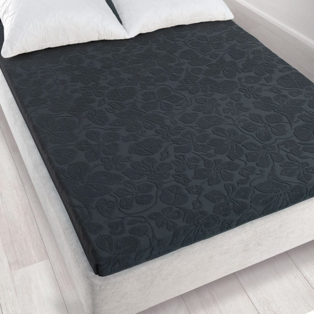 Zwoltex Prześcieradło 150x205 Tulipan_6 grafit (K64) PZ/TULIPAN6-GRAF/W/150X205