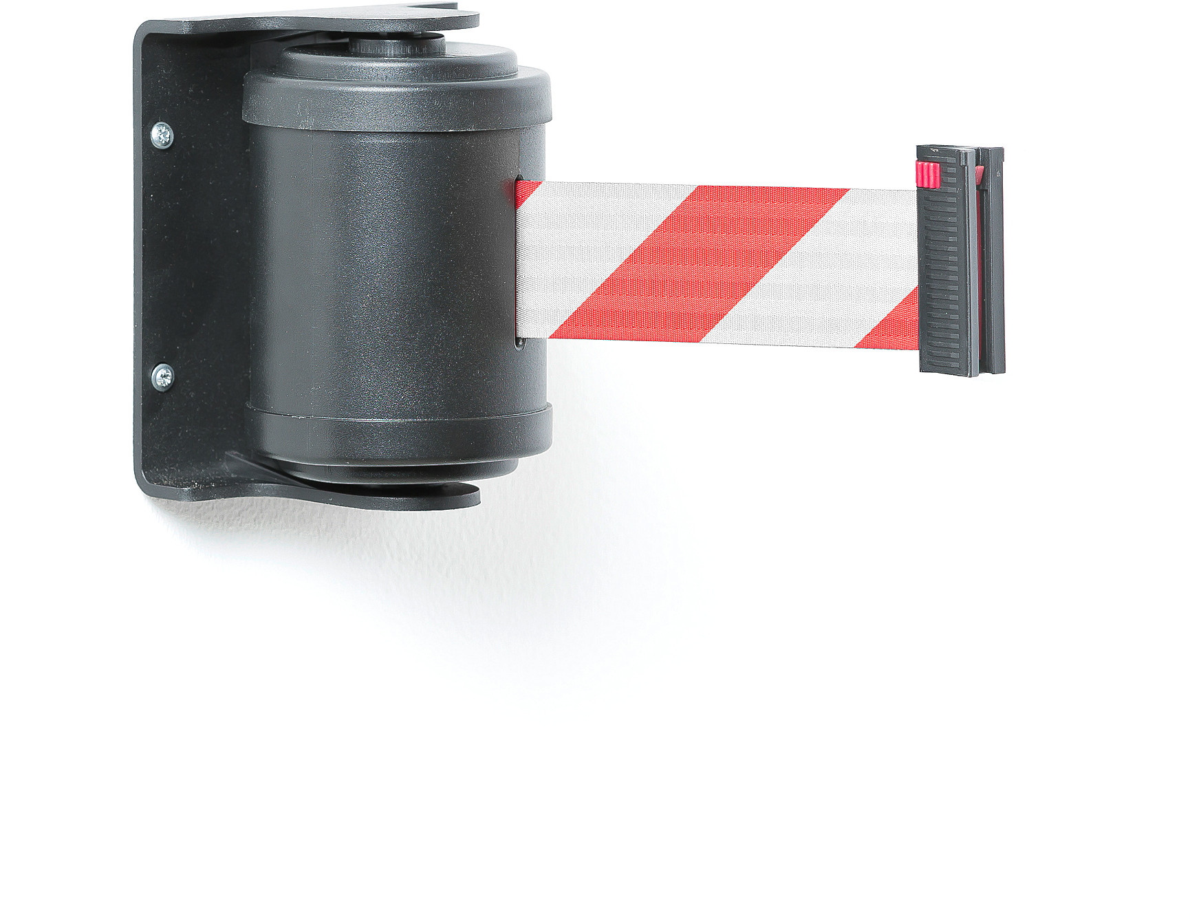 AJ Taśmowy system wygradzający 180° L 4500 mm czarny biało-czerwona taśma 312475