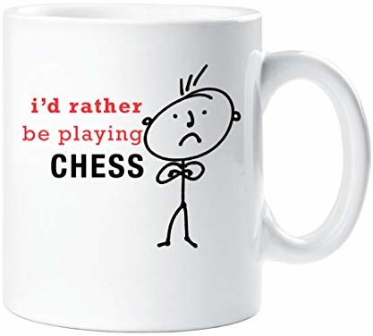 60 Second Makeover Limited 60 Second Makeover męski 'I'd Rather Be Playing Chess' kubek prezent dla taty chłopaka mężczyzny zabawny golfista 60SECMUG800