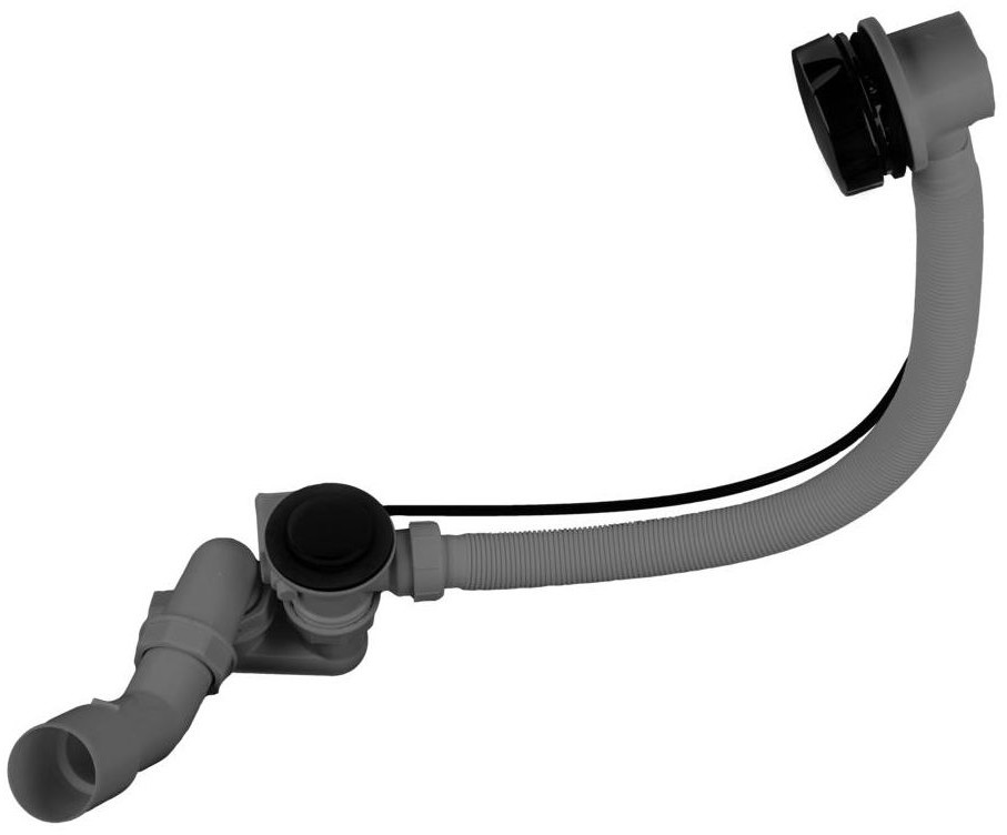 GERMANLINE Syfon wanny automat GL7001B czarny GERMANLINE