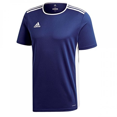 Adidas męska koszulka entrada 18 - s ciemnoniebieski/biały B0798LCKFT