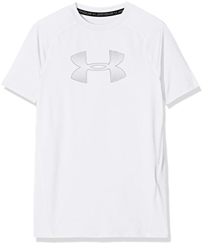 Under Armour koszulka młodych Armour SS koszulka z krótkim rękawem, biały, YXL 1289957-101