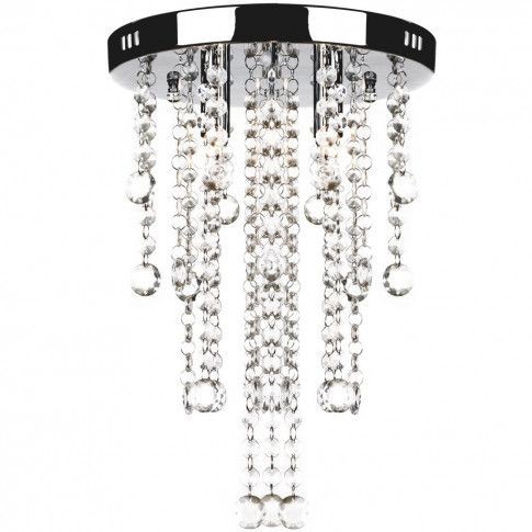 Okrągła lampa sufitowa z kryształkami - 6X E992 E2-P03