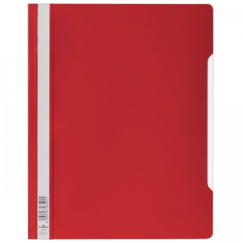 Durable Skoroszyt A4 z przezroczystą okładką z twardej folii czerwony 257003 DU871-3