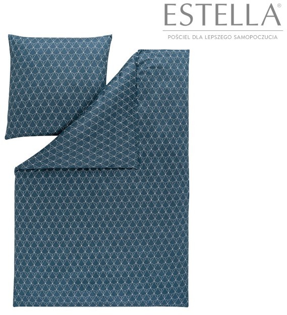 Estella Pościel Jersey Mako TIZIAN 6870 Kolor navy Rozmiar 155/200+2x70/80 603-671-572