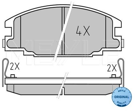 Wulf Gaertner Autoparts Zestaw klocków hamulcowych, hamulce tarczowe Wulf Gaertner Autoparts 025 215 4316/W